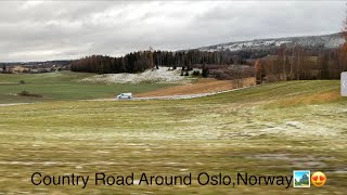 A drive through some of small places around Oslo😊 [upl. by Thorlay]