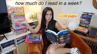 READING DIARIES ⭐️  how much I realistically read in a week [upl. by Werby]