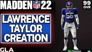 Madden 22  ROLB Lawrence Taylor New York Giants Legend [upl. by Donelson]