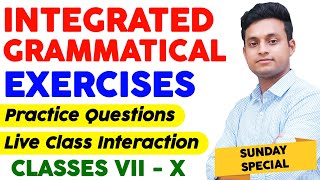 Integrated Grammatical Exercise  Practice Questions  ModalsTensesVoicePrepositions  Be Smarty [upl. by Eidnil]