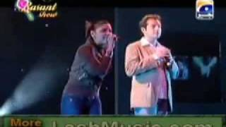 pashto song janan live Hadiqa Kiani and Irfan Khan [upl. by Bubalo625]