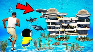 SHINCHAN AND FRANKLIN BUYING THE RAREST UNDER WATER MANSION CHALLENGE GTA 5 [upl. by Nomad]