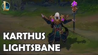 Karthus Lightsbane Skin Spotlight from League of Legends [upl. by Refennej]