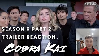 Cobra Kai Season 6 Part 2  Official Trailer Reaction [upl. by Tristam]