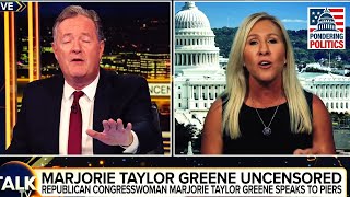 Piers Morgan vs Marjorie Taylor Greene POP THE POPCORN [upl. by Ammon66]