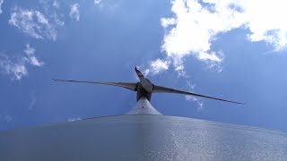 Enercon E115 wind turbine turns in strong wind [upl. by Irfan]