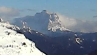 Vista sul Monte Pelmo Civetta e Marmolada [upl. by Ennovi]