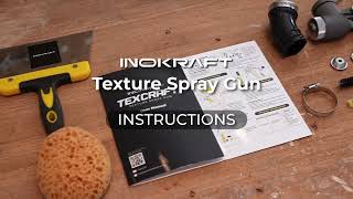 InoKraft Eucation Center  Texture Spray Gun  Instructions [upl. by Garald]