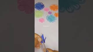 Easy Paper Flower Craft Paper Folding Flower quilling idea diy craft rubihandcraft [upl. by Khano416]