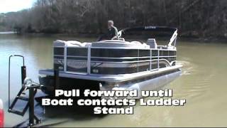 Unloading and Loading Pontoon by Sandhill Boat Co Dayton TN [upl. by Ssalguod355]