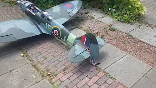 Phoenix Spitfire 61cc with Eme 60first start Runs at first attempt [upl. by Aseret]