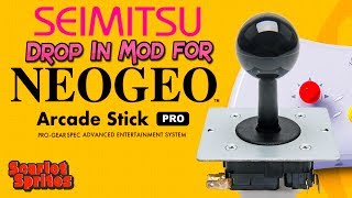 Neo Geo Arcade Stick Pro Seimitsu Stick Mod [upl. by Fritz19]