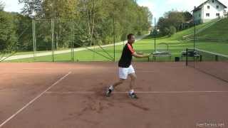 The Most Effortless Way of Hitting A Tennis Ball  Sweeping The Ball [upl. by Netsua]