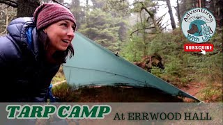 Tarp camping  ADVENTURE in THICK FOG [upl. by Yecaw]