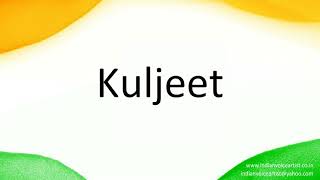 How to correctly pronounce in Hindi quotKuljeetquot [upl. by Akcirehs994]