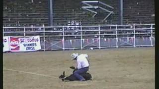 Calf Roping  Arcadia Rodeo  1988 [upl. by Htebiram]