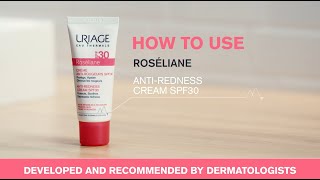 ROSELIANE AntiRedness Cream SPF30  How to Use [upl. by Neona]