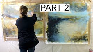 BEST Texture amp Layering Techniques for Large Paintings for Realistic and Abstract Art PART 2 [upl. by Anerda326]