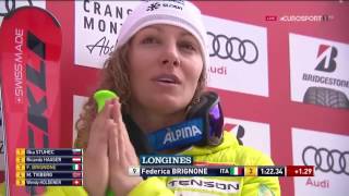 Горные лыжи Alpine Skiing World Cup Crans Montana SUI Ladies Super Combined Super G [upl. by Gurl382]