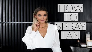 The Best Spray Tan Routine  Spray Tan Tips [upl. by Harrod]