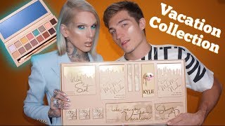 KYLIE COSMETICS THE VACATION COLLECTION  Review amp Swatches [upl. by Haroppiz582]