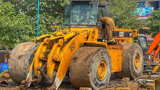 Caterpillar Wheel Loader Imported From Thailand  Incredible Repairing Procedure Of Huge CAT [upl. by Acimehs]