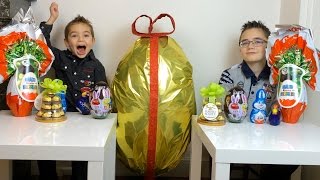 OEUF DE PÂQUES GEANT  Kinder Surprise Maxi Kung Fu Panda 3  Unboxing Easter Kinder Surprise Egg [upl. by Arria]