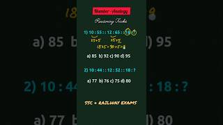 Number Analogy reasoning  RRB NTPC shorts analogy reasoning rrb [upl. by Burbank]