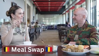 JFCBS celebrated NATO’s diversity with a heartwarming meal swap 🇧🇪 🇷🇴 [upl. by Borchert650]