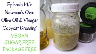 Newmans Own Olive Oil amp Vinegar Copycat Dressing Vegan Sugar Free Gluten Free Package Free [upl. by Wharton143]