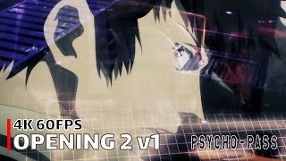 PsychoPass  Opening 2 v1 【Out of Control】 4K 60FPS Creditless  CC [upl. by Oman]