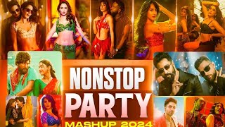 Non Stop Party Mashup 2024  Party Mashup  NonStop Bollywood Dance Jukebox  party song remix song [upl. by Opaline320]