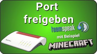 Portfreigabe Portweiterleitung Port Forwarding im Router  Fritzbox Minecraft Server [upl. by Elylrac]