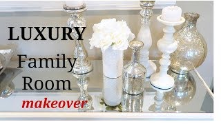 LUXURY FAMILY ROOM MAKEOVER‼️ [upl. by Niamert]