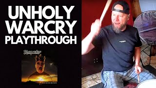 Unholy Warcry Drum Playthrough Alex Holzwarth [upl. by Lennie]