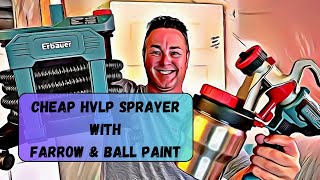 Erbauer ESP800 HVLP sprayer  Farrow and Ball Paint [upl. by Enidan]