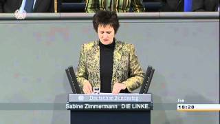 Sabine Zimmermann DIE LINKE Arbeitslosengeld statt Hartz IV [upl. by Eberhart]