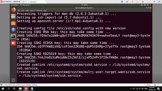 Install OpenMPI in Ubuntu with a cluster step 1  install ssh [upl. by Fernald]