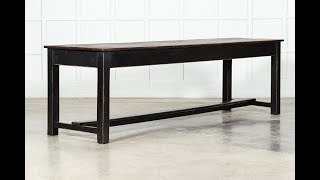 Large English Ebonised Beech Refectory Table [upl. by Narol]