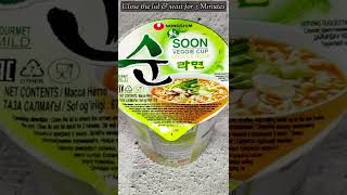 Nongshim Soon Veggie Cup Noodle Soup  Veg Ramen shorts trending noodles [upl. by Griz]