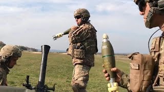 Rapid Shooting Mortar Fire for Effect Training Exercise [upl. by Rosmarin]