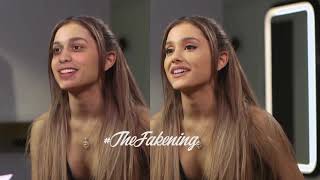 Ariana Grande with Pete Davidsons Face Deepfake Interview Side by Side [upl. by Lumbard]