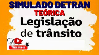 SIMULADO DETRAN TEÓRICA│30 QUESTÕES ATUAIS COM DICAS ESPECIAIS [upl. by Aramen]