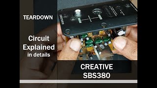 How to Teardown  Explaining Circuit of CREATIVE SBS380 circuit [upl. by Hirz533]