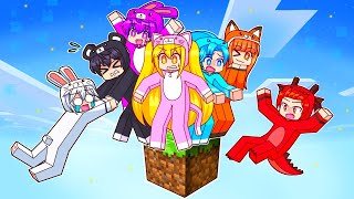 The Squad Is Stuck On ONE BLOCK In Minecraft [upl. by Aisayt]