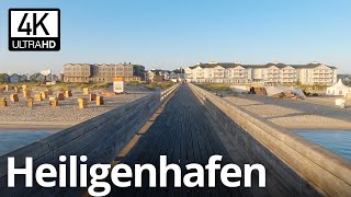 Heiligenhafen Spaziergang 2022 Yachthafen Seebrücke Bretterbude Beach Motel Heiligenhafen [upl. by Noraed]