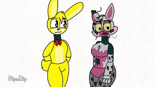 Quiet Tomato  Im a fan  and Springtrap and mangle  my twin [upl. by Isiahi306]