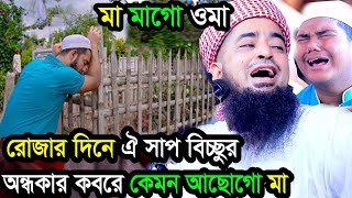 মা মাগো ওমা রোজার দিনে ঐ সাপ বিচ্ছুর অন্ধকার কবরে কেমন আছোগো মা ilyas ur rahman jihadi waz [upl. by Marlon]