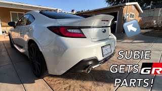 2022 Subaru BRZ limited  TRD spoiler  Ducktail Install [upl. by Ailssa]