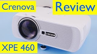 Crenova XPE460 LED Video Projector Review [upl. by Uis995]